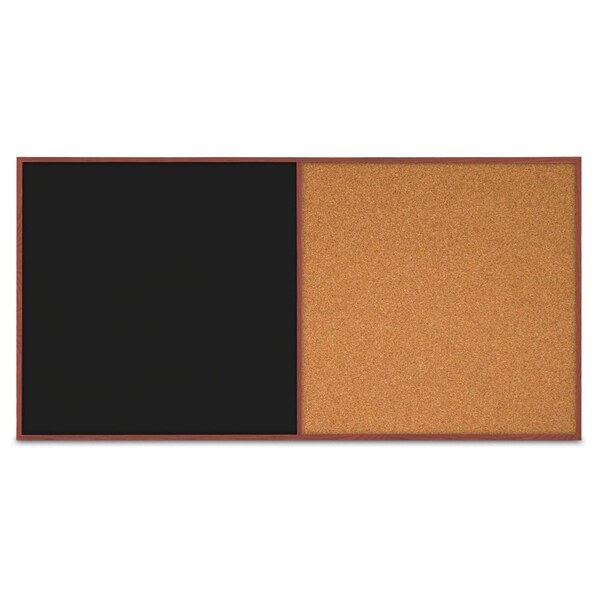 Enclosed Corkboard, 1 Door, 72"x48", 4" Fra, UV3419-SATIN-AMETHY